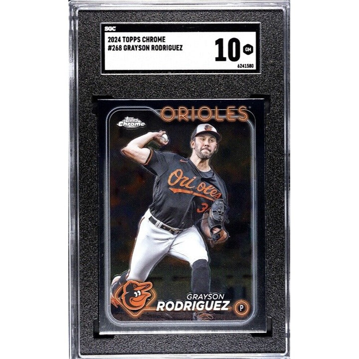 2024 Topps Chrome Grayson Rodriguez MLB Baltimore Orioles Baseball #268 - SGC 10