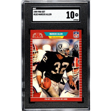 1989 Pro Set Marcus - Allen NFL Football Oakland Raiders - Card #182 HOF SGC 10*