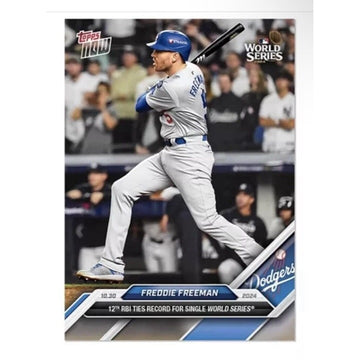 Freddie Freeman 2024 MLB Topps NOW® LA Dodgers Card 880 World Series MVP! READY!