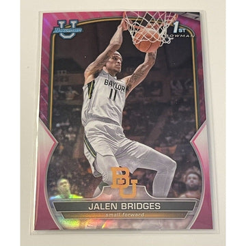 2022-23 Bowman University Chrome Jalen Bridge RC - 1st Bowman #99 - Baylor Bears