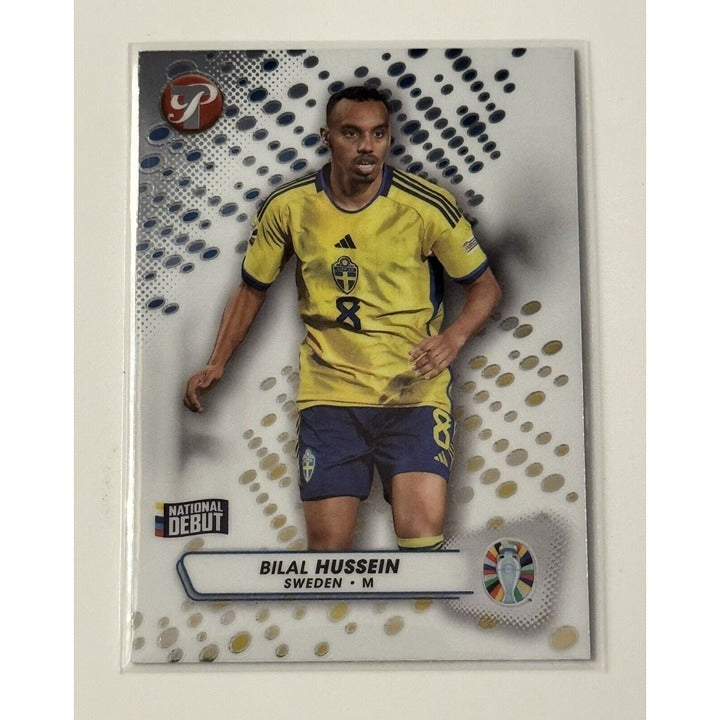 2023 Topps Pristine Soccer UEFA EURO Bilal Hussein Rookie DEBUT Futbol Card #176