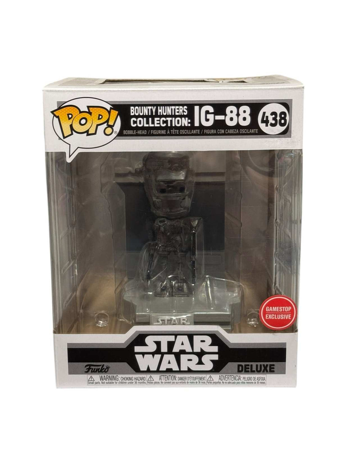 Funko Pop Star Wars IG-88 #438 Bounty Hunters GameStop Exclusive collectible figure