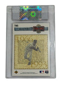 Nolan Ryan 1993 Upper Deck Then & Now CGC authenticated baseball card with Mets and Rangers tribute and holo foil design