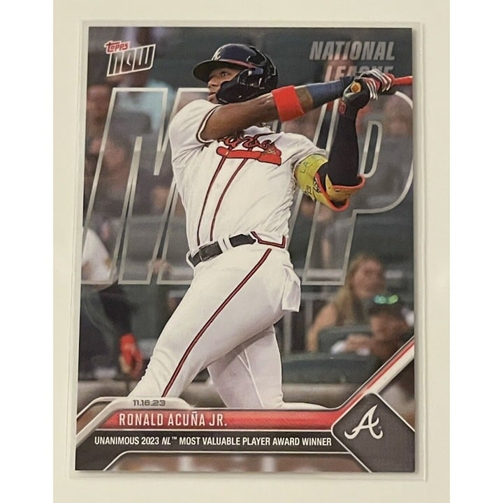 Ronald Acuna Jr. - 2023 MLB TOPPS NOW Card #OS17 - Unanimous NL MVP - MLB Braves