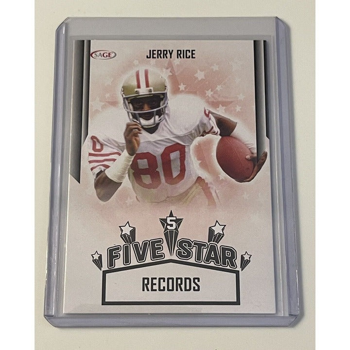 2023 SAGE HIT Five Star Jerry Rice /Player of the Year NFL HOF 49ers Card #FS-4*