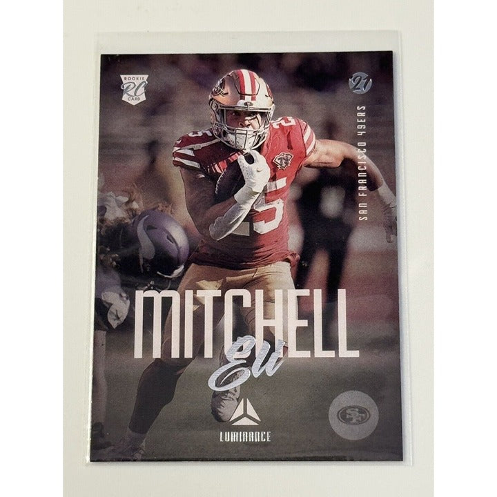 Eli Mitchell RC 2021 Panini Chronicles Luminance Rookie Card #220 - NFL SF 49ers