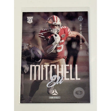 Eli Mitchell RC 2021 Panini Chronicles Luminance Rookie Card #220 - NFL SF 49ers