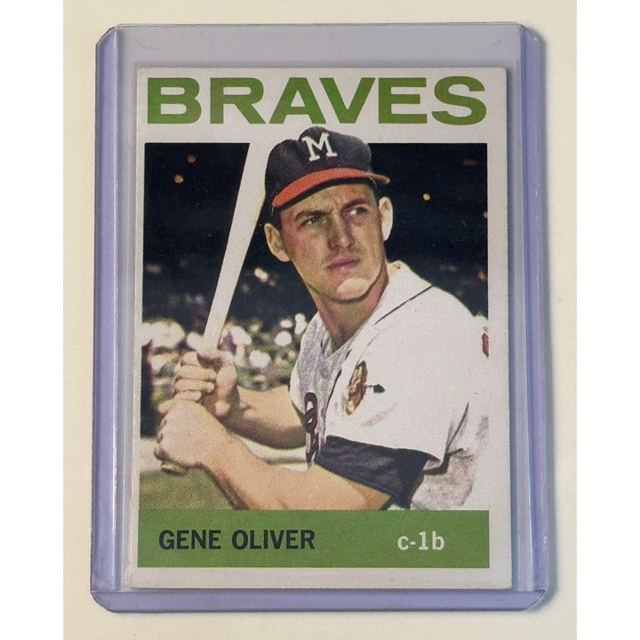 1964 Topps Baseball #316 Gene Oliver MLB Milwaukee/Atlanta Braves VGVery Good EX