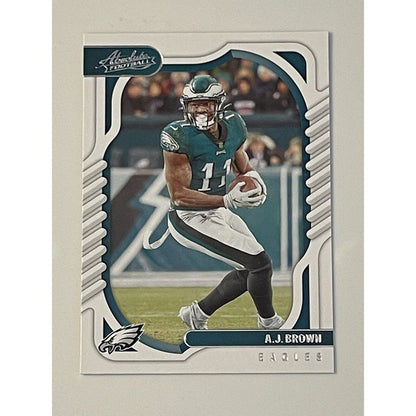 A.J. Brown 2022 Panini Absolute Football Green Card #80 NFL Philadelphia Eagles*