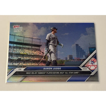 Aaron Judge* 2024 MLB Topps Now #416SP Rainbow FOIL Image VARIATION - NY YANKEES