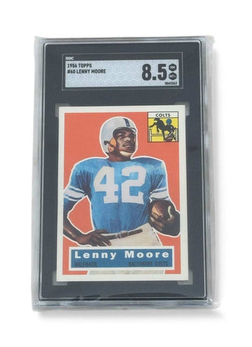 REPRINT 1956 Topps Lenny Moore #60 graded SGC 8.5 Baltimore Colts football card