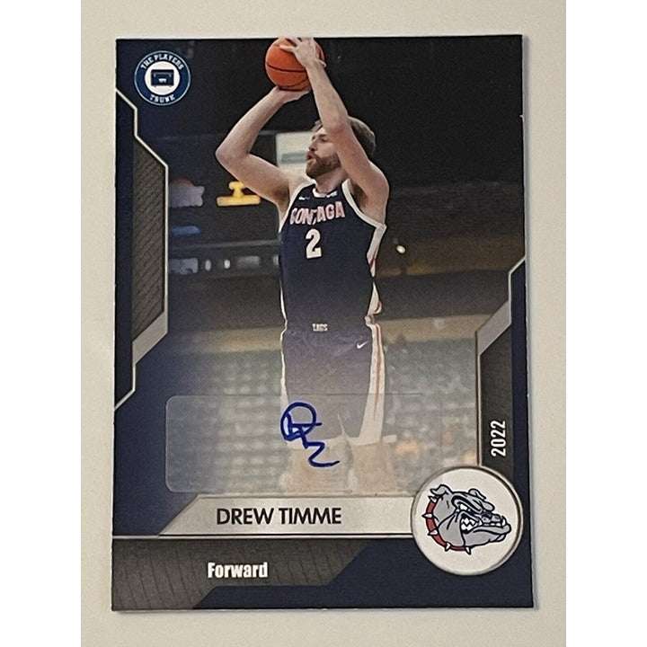 Drew Timme 15/25 AUTO 2022 Campus Collection Gonzaga Bulldogs basketball card with autograph
