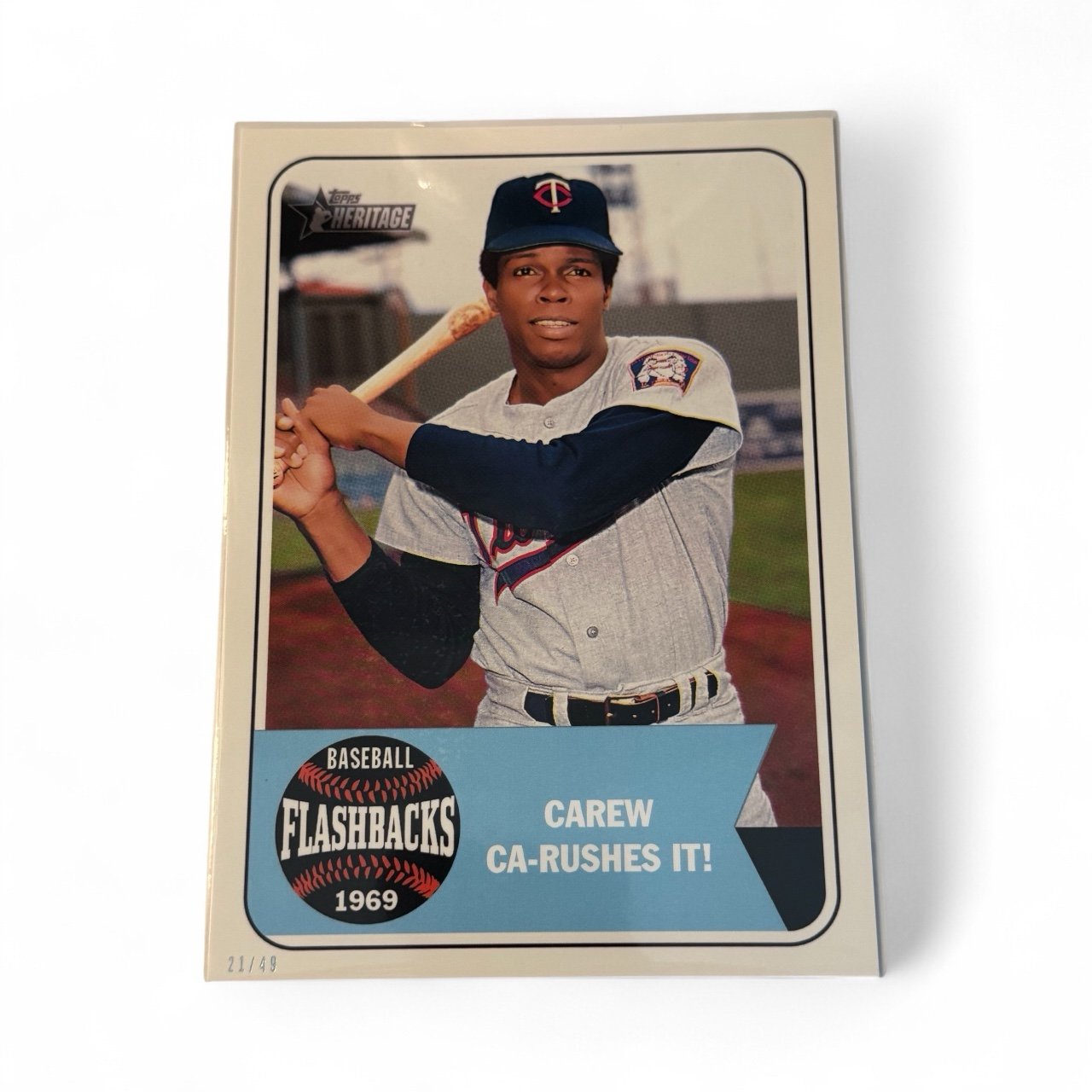 /49 OVERSIZED* Rod Carew 2018 Topps
Heritage FB's FB-RC 1969 MLB Minnesota Twins