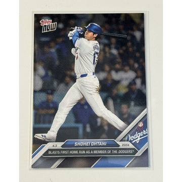 Shohei Ohtani - 2024 MLB TOPPS NOW® Card #36 MLB Los Angeles Dodgers 1st HOMERUN