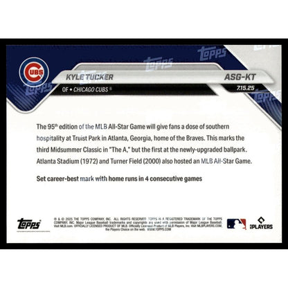 Kyle Tucker Limited Edition 2025 MLB Allstar Game National vs American - #ASG-KT