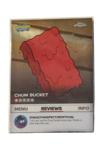 Topps Chrome SpongeBob 25th Anniversary Chumstick Chum Bucket BB-5 card collectible