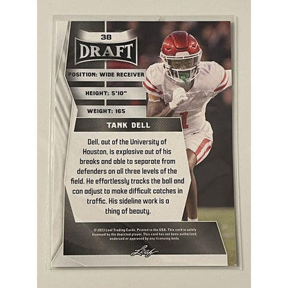 Tank Dell* RC 2023 Leaf Trading Football Rookie Card #38 - NFL Houston Texans WR