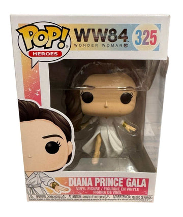 Funko Pop Heroes Diana Prince Gala WW84 vinyl figure in white dress DC Comics collectible