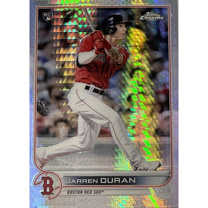 Jarren Duran RC*- 2022 Topps Chrome Refractor Rookie #113 - MLB Boston Red Sox