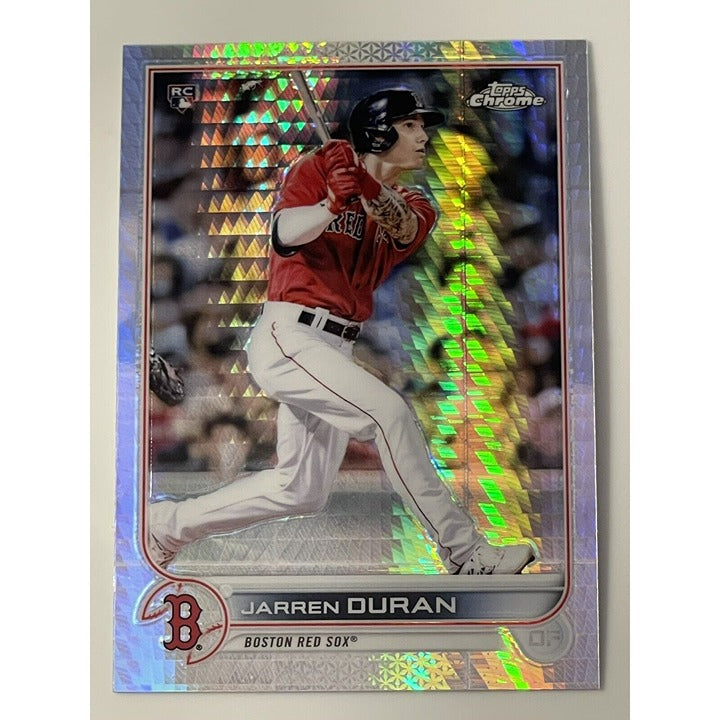 Jarren Duran RC*- 2022 Topps Chrome Refractor Rookie #113 - MLB Boston Red Sox