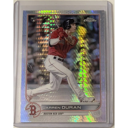 Jarren Duran RC*- 2022 Topps Chrome Refractor Rookie #113 - MLB Boston Red Sox