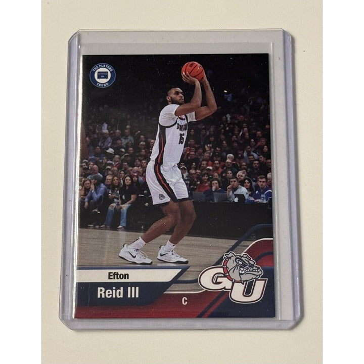 Efton Reid III* 2022 Campus Collection Players Trunk #8 - NCAA NIL Gonzaga Card*