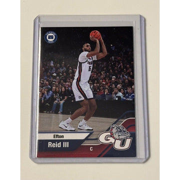 Efton Reid III* 2022 Campus Collection Players Trunk #8 - NCAA NIL Gonzaga Card*