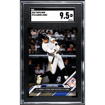 2024 Topps Now Aaron Judge* MLB NY Yankees HR 58 Streak to 5 Games #764 SGC 9.5*
