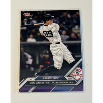 All Rise! 5/25* Aaron Judge MONSTER HR 2024 MLB TOPPS NOW NY Yankees 172 In Hand