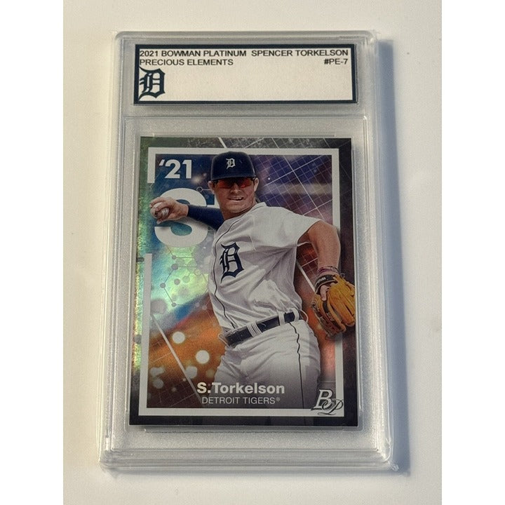 Spencer Torkelson* 2021 Bowman Platinum Baseball - MLB Detroit Tigers Card #PE-7