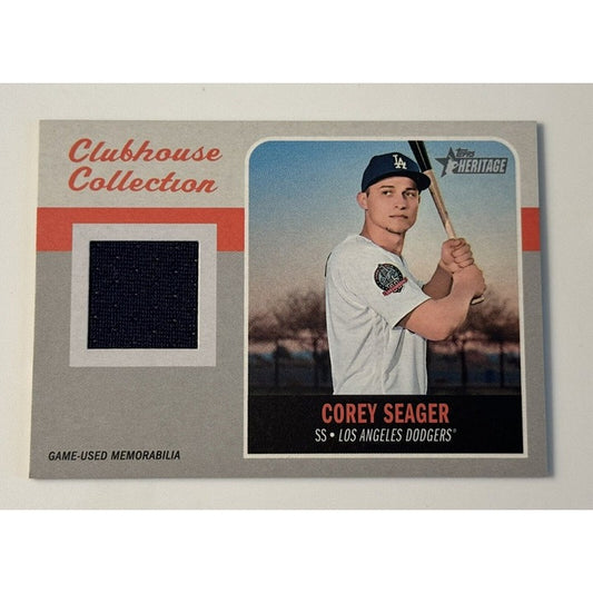 Corey Seager* 2019 Topps Heritage Clubhouse Collection - LA Jersey Patch CCR-CSE