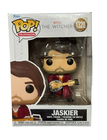 Jaskier Funko Pop 1320 vinyl figure from The Witcher Netflix edition with lute accessory in box