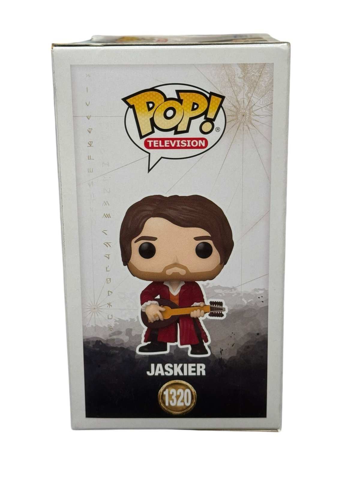Jaskier Funko Pop 1320 figure holding lute from The Witcher Netflix series in original box