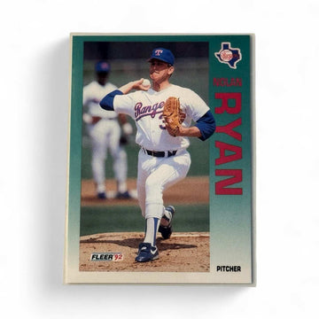 1992 Fleer Nolan Ryan Texas Rangers vintage baseball card pitcher