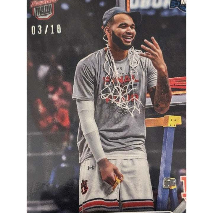 3/10 Johni Broome RC Auburn Final 4 2024-25 Bowman U NOW basketball card #105