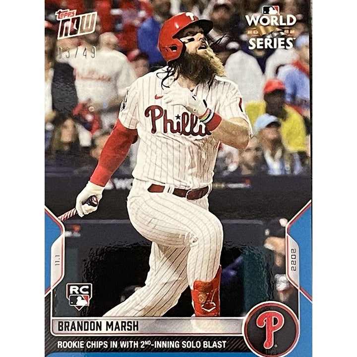 2022 TOPPS NOW World Series #1143 13/49 Brandon Marsh MLB Philadelphia Phillies*