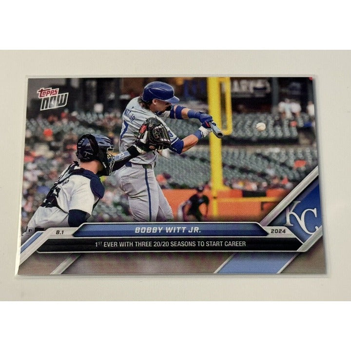 Bobby Witt Jr. 1st W/ 3 20/20 Seasons MLB Kansas City Royals 2024 Topps Now #502