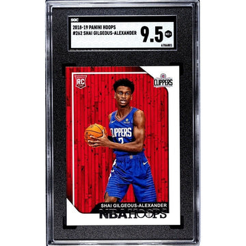 Shai Gilgeous-Alexander RC  2018-19 Panini NBA Hoops NBA LA Clippers 262 SGC 9.5