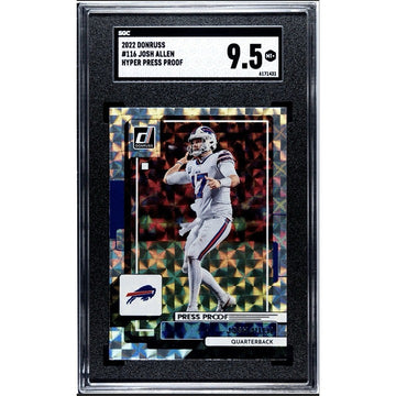 Josh Allen 2022 Donruss Hyper Press Proof Premium Holo #116 NFL Bills - SGC 9.5*