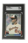 Vintage Cal Ripken Jr 1985 Donruss #169 baseball card graded SGC 7 NM in protective slab