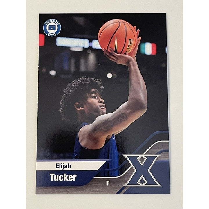 Elijah Tucker* 2022  Campus Collection Players Trunk Card #11 Xavier Musketeers*