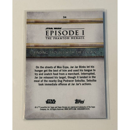 2024 Topps Chrome Sapphire Star Wars Episode I Phantom Menace Trouble With Local