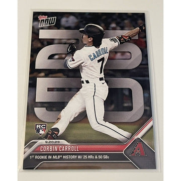 Corbin Carroll* RC - 2023 MLB TOPPS NOW® Card #89 1st MLB Hit 25 HR 50 SB Rookie