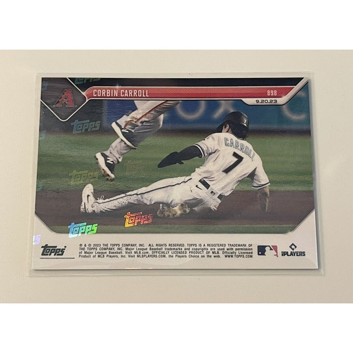 Corbin Carroll* RC - 2023 MLB TOPPS NOW® Card #89 1st MLB Hit 25 HR 50 SB Rookie