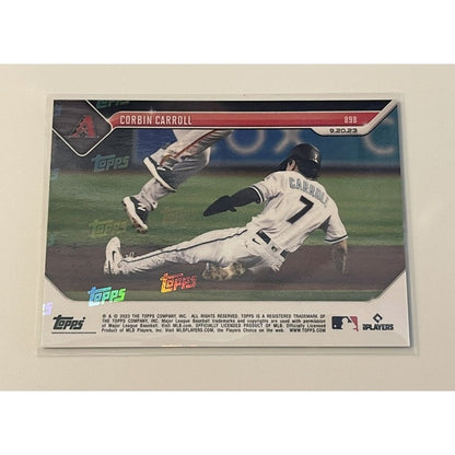 Corbin Carroll* RC - 2023 MLB TOPPS NOW® Card #89 1st MLB Hit 25 HR 50 SB Rookie