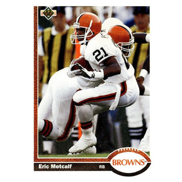 1991 Upper Deck Card #70b Eric - Metcalf - Vintage NFL Cleveland Browns Football