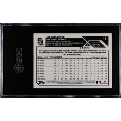 Joe Musgrove 2023 Topps Chrome Baseball Card #121 San Diego Padres Grade SGC 10*
