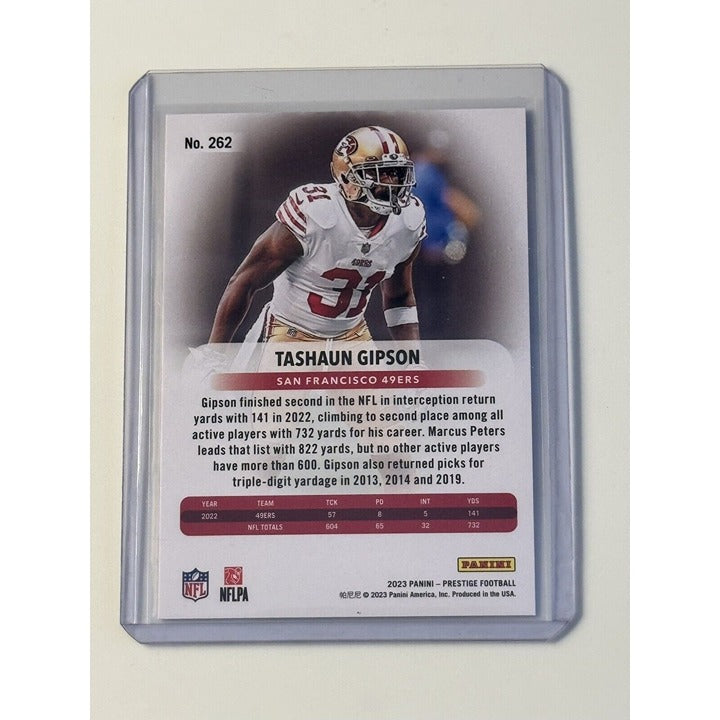2023 Panini Prestige Taushaun Gipson* NFL NFC San Francisco 49ers - DB Card #262