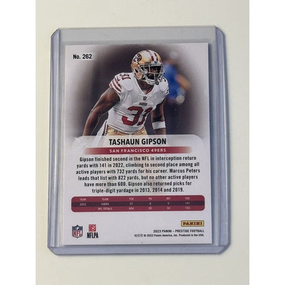 2023 Panini Prestige Taushaun Gipson* NFL NFC San Francisco 49ers - DB Card #262