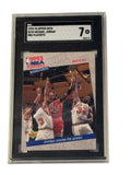 1993-94 Upper Deck Michael Jordan NBA Playoffs Highlights card graded SGC 7 showing Jordan scoring 54 points against Knicks